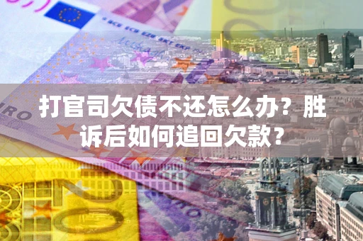 武汉打官司欠债不还怎么办？胜诉后如何追回欠款？