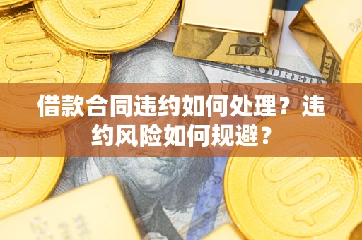 武汉借款合同违约如何处理？违约风险如何规避？