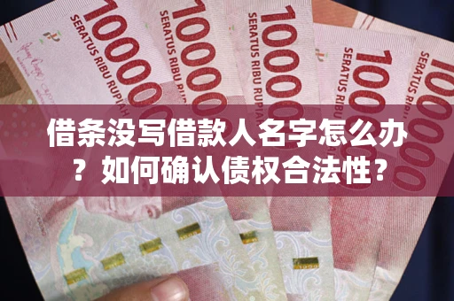 武汉借条没写借款人名字怎么办？如何确认债权合法性？