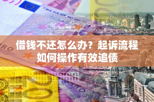 武汉借钱不还怎么办？起诉流程如何操作有效追债