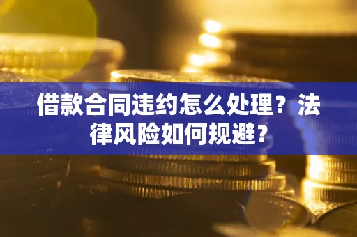 武汉借款合同违约怎么处理？法律风险如何规避？