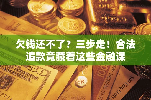 武汉欠钱还不了？三步走！合法追款竟藏着这些金融课