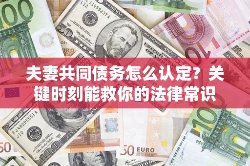 武汉夫妻共同债务怎么认定？关键时刻能救你的法律常识