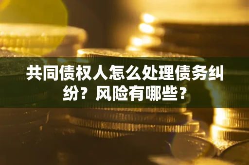 武汉共同债权人怎么处理债务纠纷？风险有哪些？