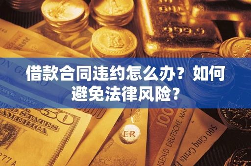 武汉借款合同违约怎么办？如何避免法律风险？