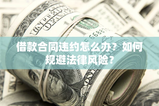 武汉借款合同违约怎么办？如何规避法律风险？