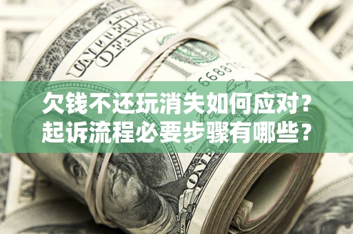 武汉欠钱不还玩消失如何应对？起诉流程必要步骤有哪些？