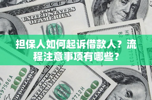 武汉担保人如何起诉借款人？流程注意事项有哪些？